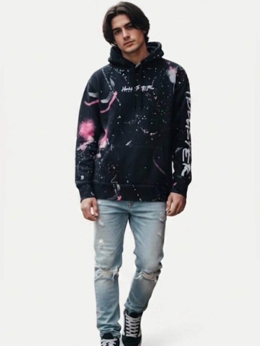 Hollister Graffiti Hoodie size small